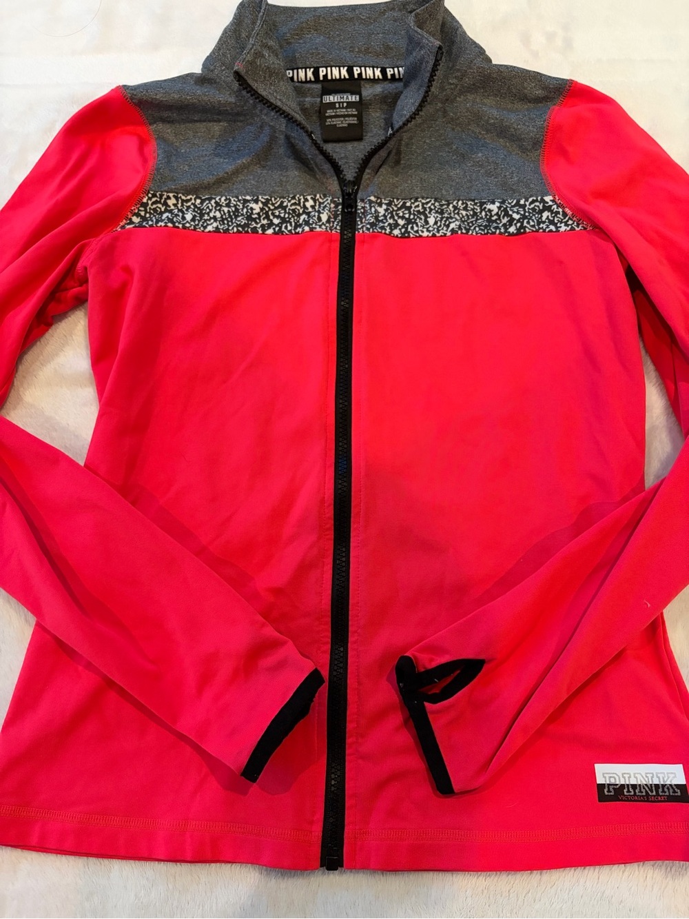 Victoria's Secret PINK Ultimate Full-Zip Jacket Hot Pink